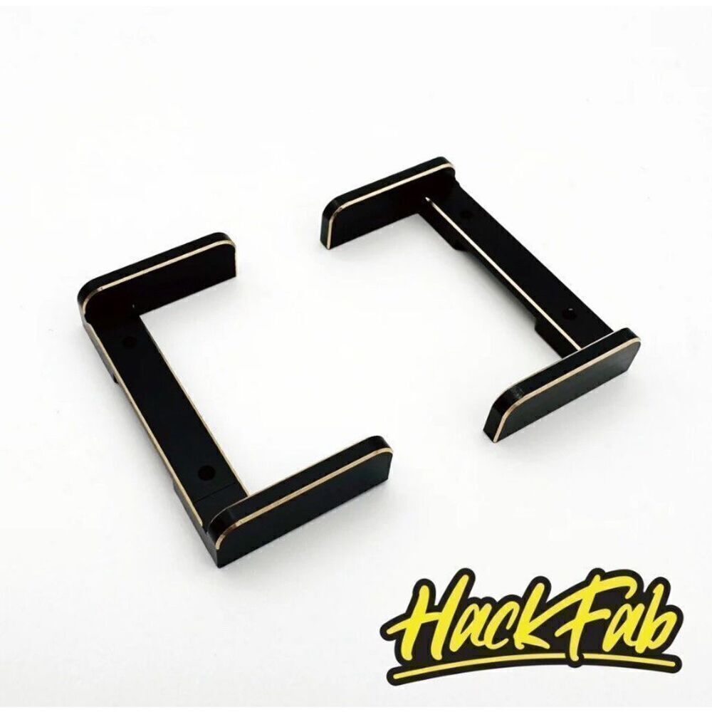 HackFab Losi Mini-B and Mini-T 2.0 Brass Battery Brackets-2 (No Strap) HFB02013B